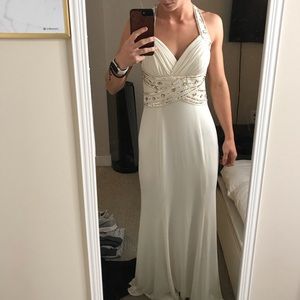 White formal gown